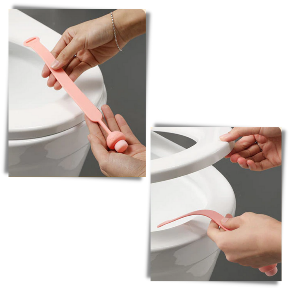 2-pack Silicone Toilet Seat Lifters - Easy Installation -