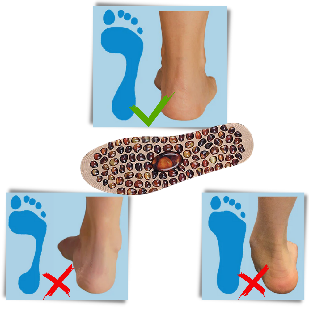 Massaging Insole With Cobble Design - Great For Posture Correction - Ozerty