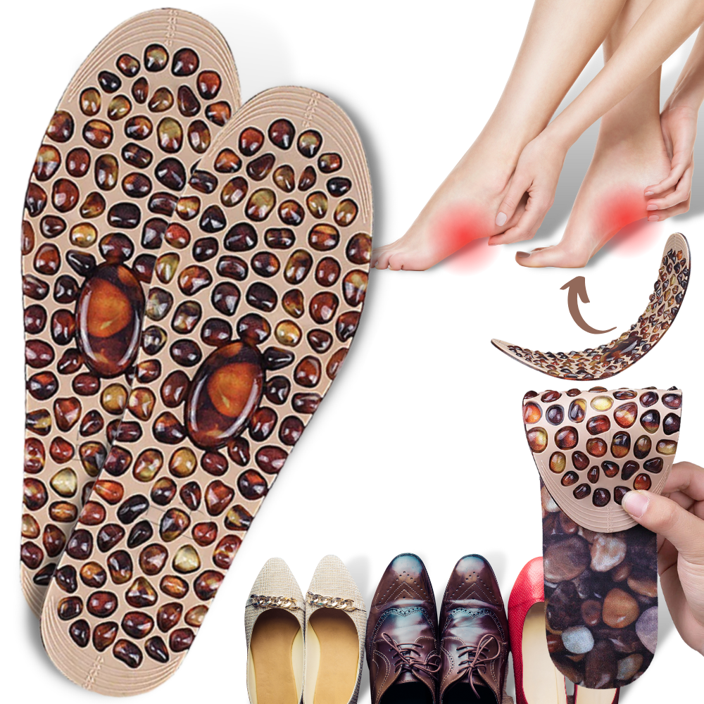 Cobble-style Orthopaedic Insole - Lymphatic Two Way Massage Foot Pad - Foot Massage Insole With Cobble Design - Ozerty