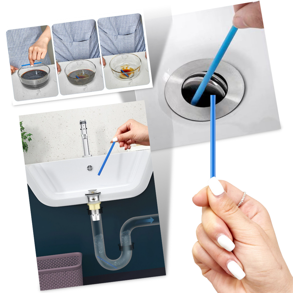 Kitchen Sink Sewer Cleaner - Kitchen Sink Cleaning Stick - Pipe Cleaning Rod - 