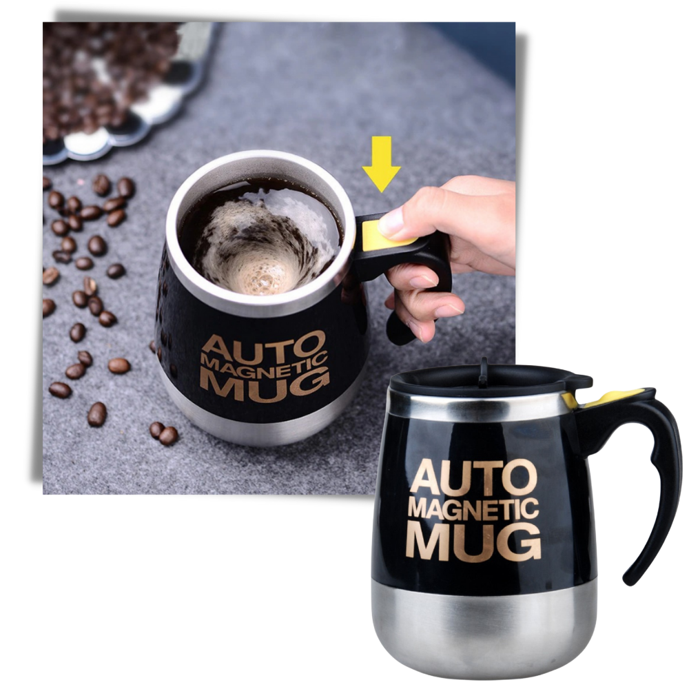 Self Stirring Magnetic Mug - Automatic Stirring - 