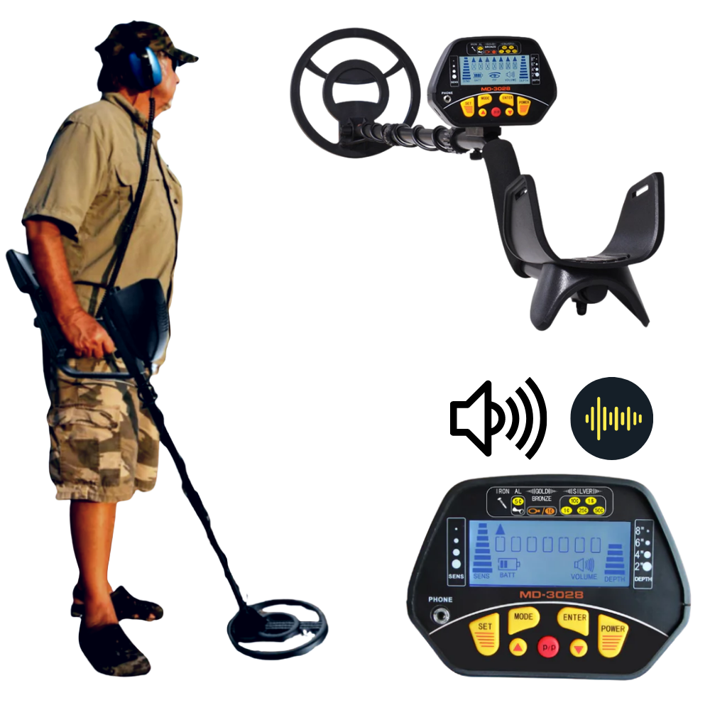 Metal Detector impermeabile - Sistema audio integrato - Ozerty