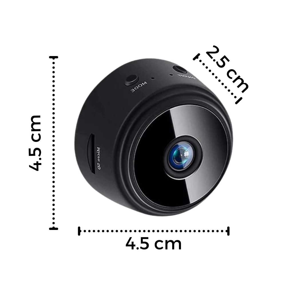 Mini Wireless Surveillance Camera - Dimensions - Oustiprix