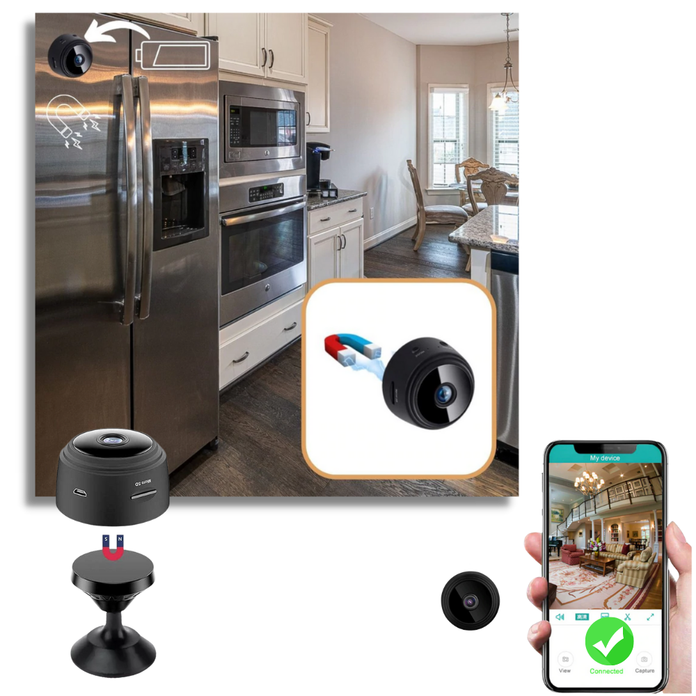 Mini caméra de surveillance sans fil - Comment installer la mini-caméra - Ozerty