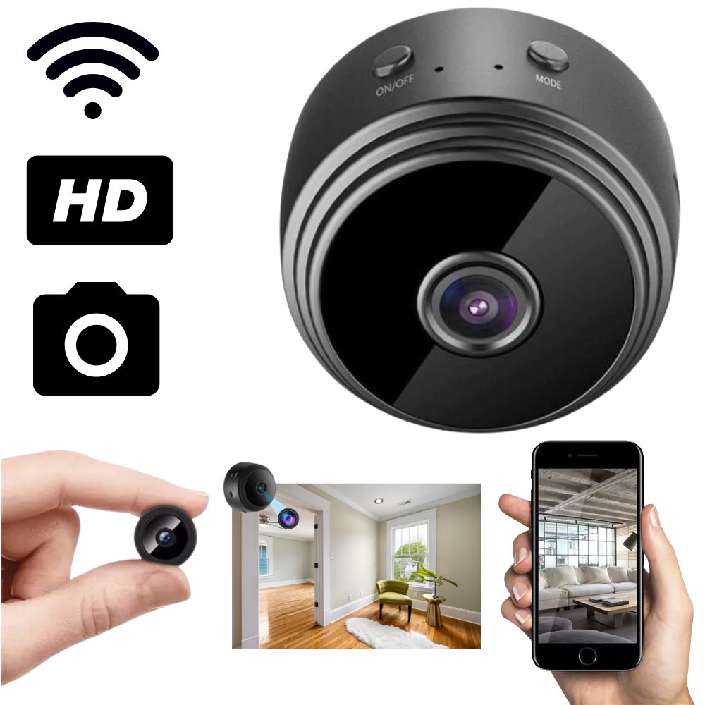 Cámara de seguridad inalámbrica WiFi Mini cámara pequeña Cámara IP Smart  Home Night Virsion Videocámara magnética Vigilancia, batería incorporada,  aplicación Vista en tiempo real, grabación directa de tarjeta, gran angular  de 150 °