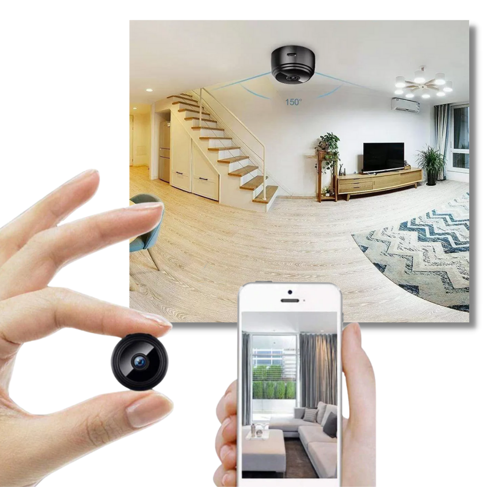 Mini Wireless Surveillance Camera - Motion Detector - Oustiprix