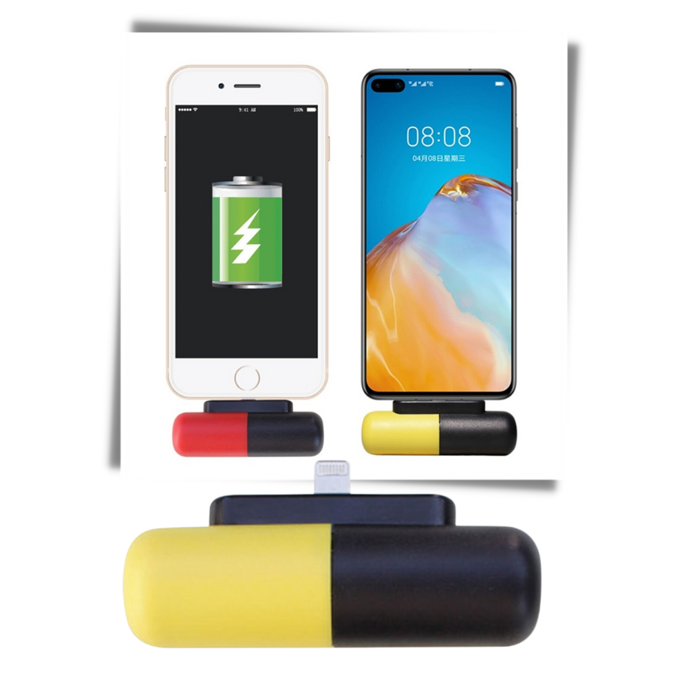 Capsule-Shaped Mini Portable Power Bank - Excellent Power Backup - 