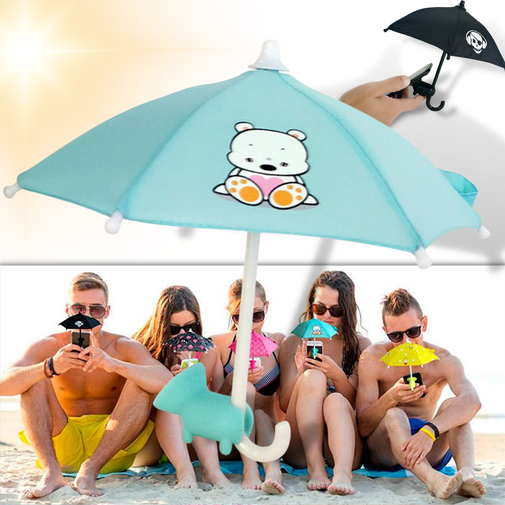 Mobile Phone Umbrella Holder - Mini Sunshade Phone Umbrella - Sun-proof Mini Umbrella Shade For Phone - Ozerty
