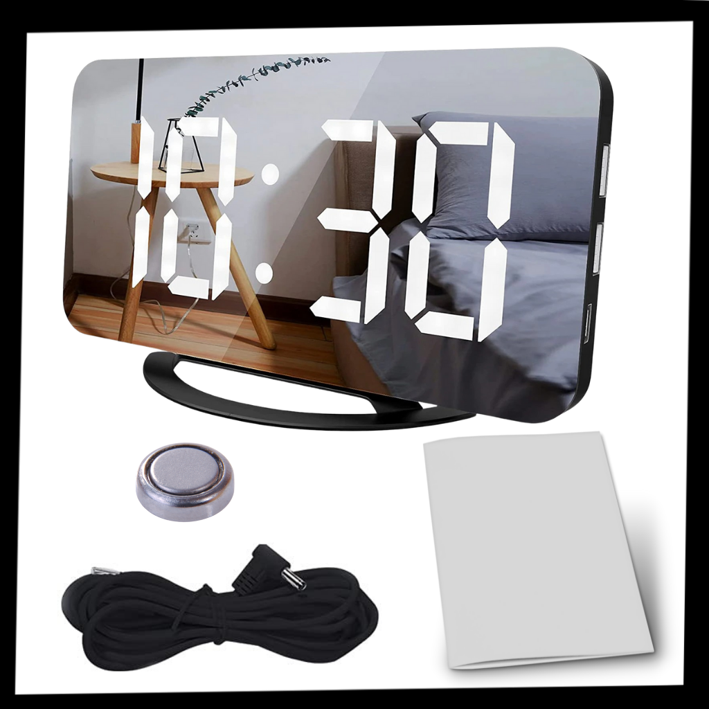 Multifunctional Digital Clock Mirror - Package - 