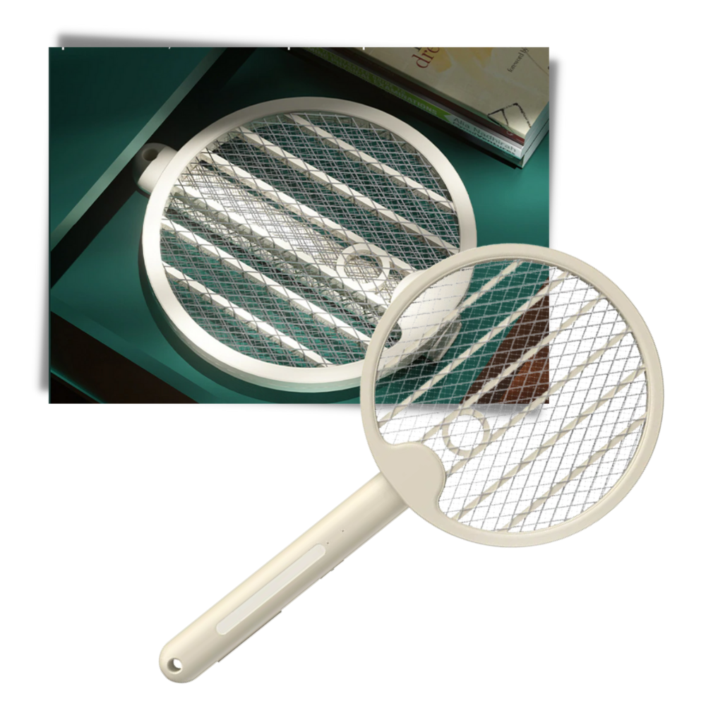 2-In-1 Foldable Mosquito Racket - Foldable Design -