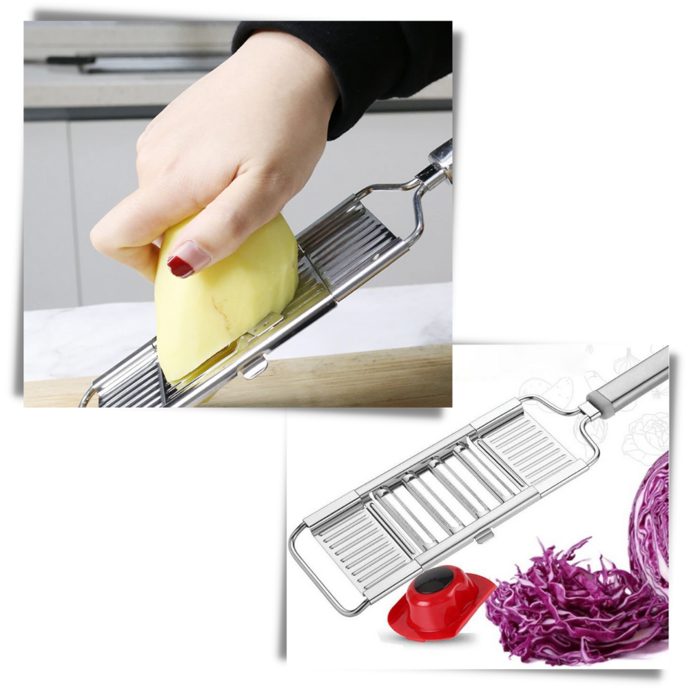 Multipurpose Kitchen Slicer and Grater - Use the Safety Holder - 