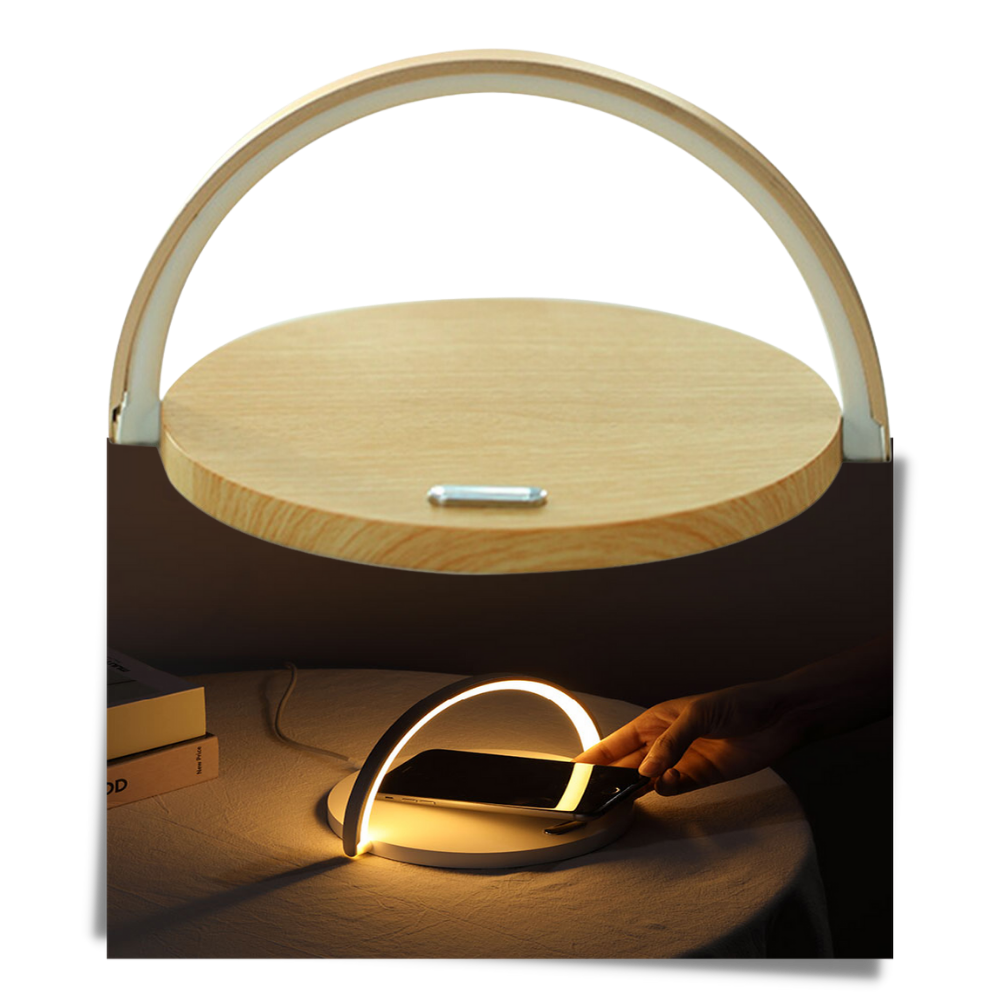 Desk Lamp & Wireless Phone Charger - Easy To Use - 
