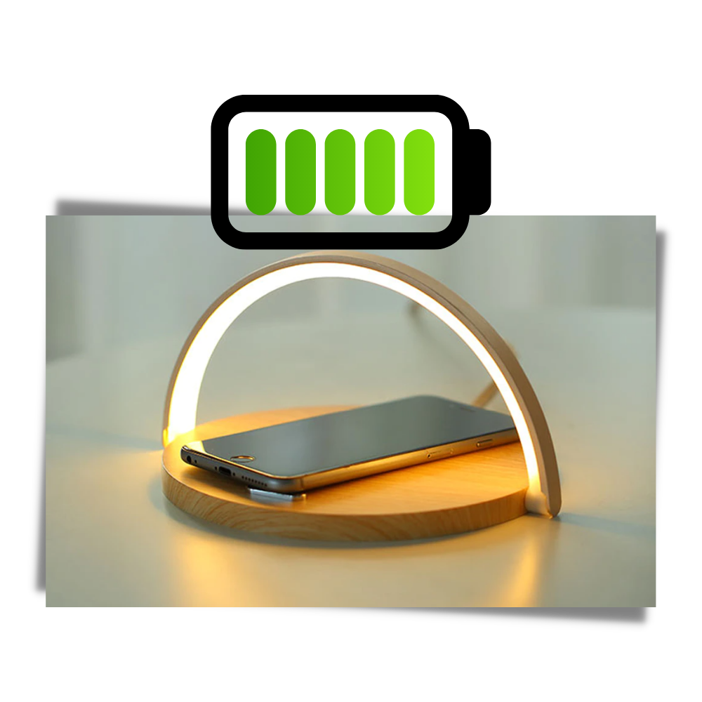 Desk Lamp & Wireless Phone Charger - Excellent Wireless Charging - 