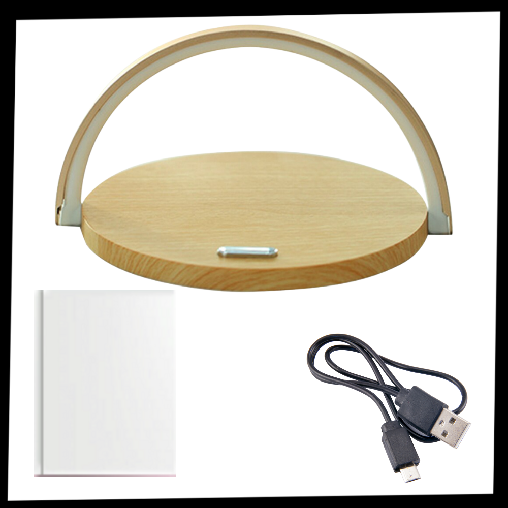 Desk Lamp & Wireless Phone Charger - Package - 