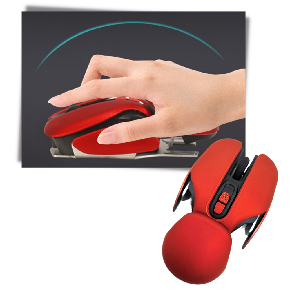 Wireless Ergonomic Gaming Mouse - Ergonomic Design - 