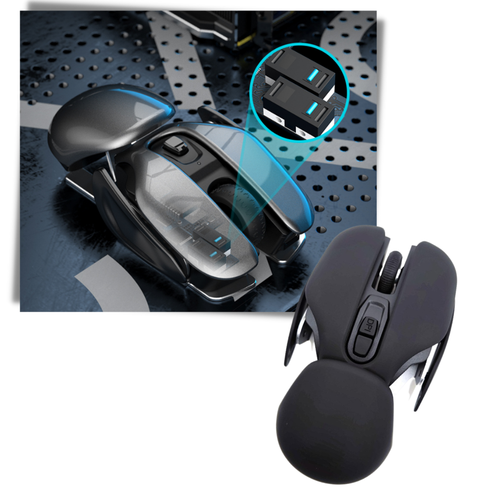 Wireless Ergonomic Gaming Mouse - Intelligent Build - 