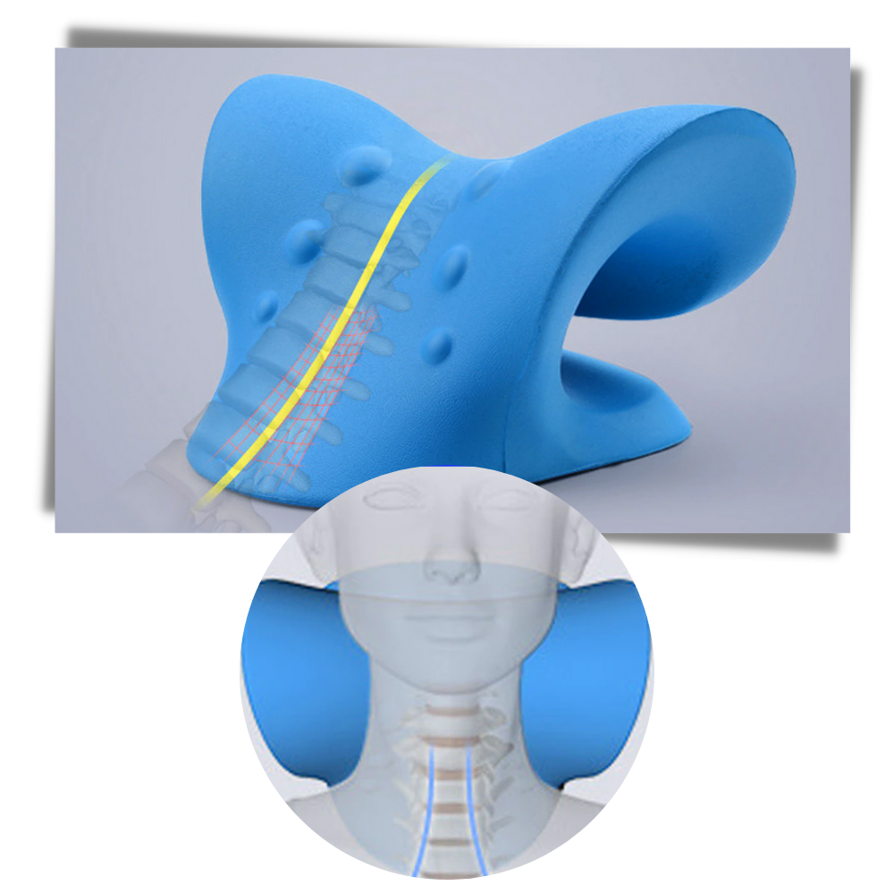 Oreiller d'étirement de la nuque et des épaules - Soulagement des douleurs cervicales - Ozerty