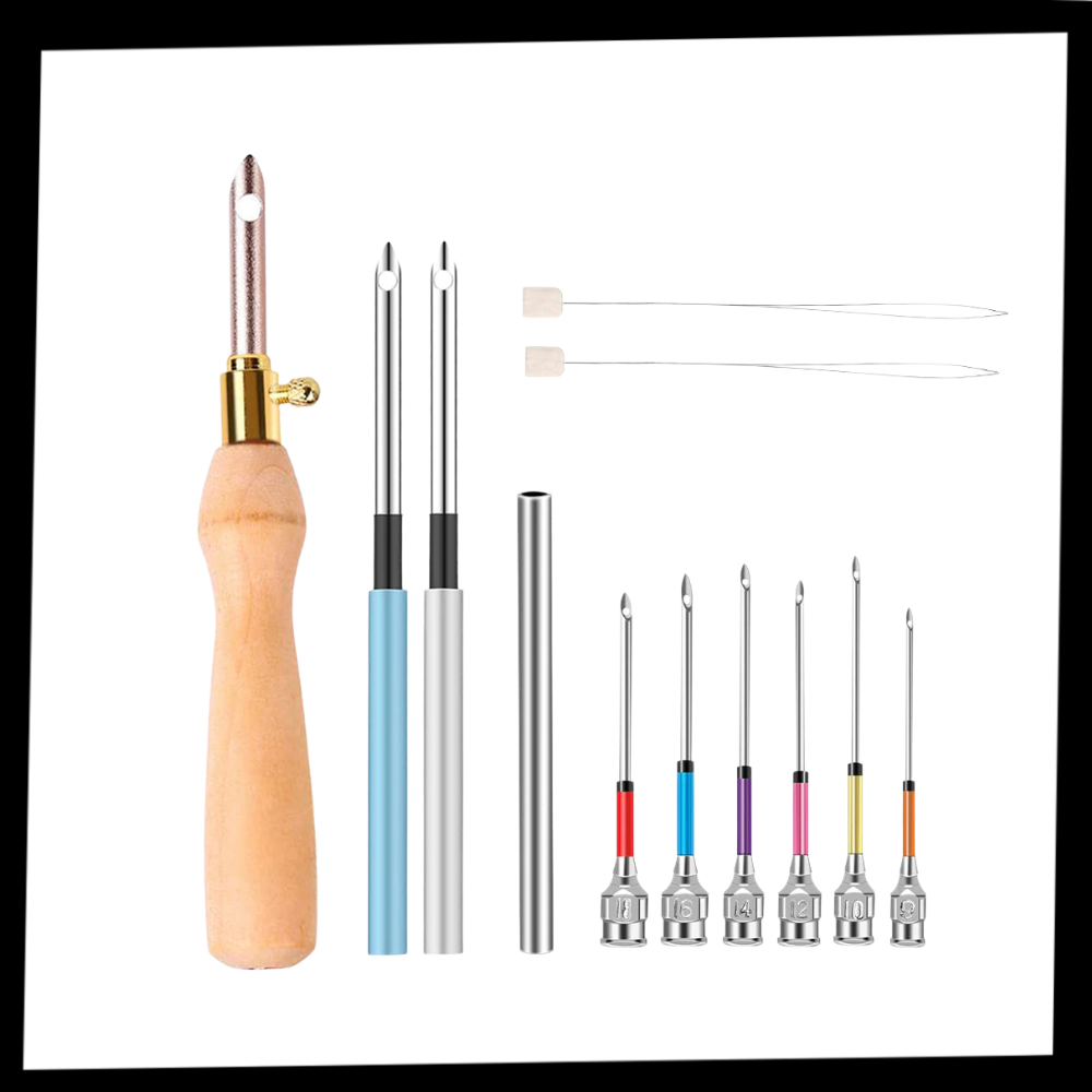 Embroidery Punch Needle Tool Kit - Package -