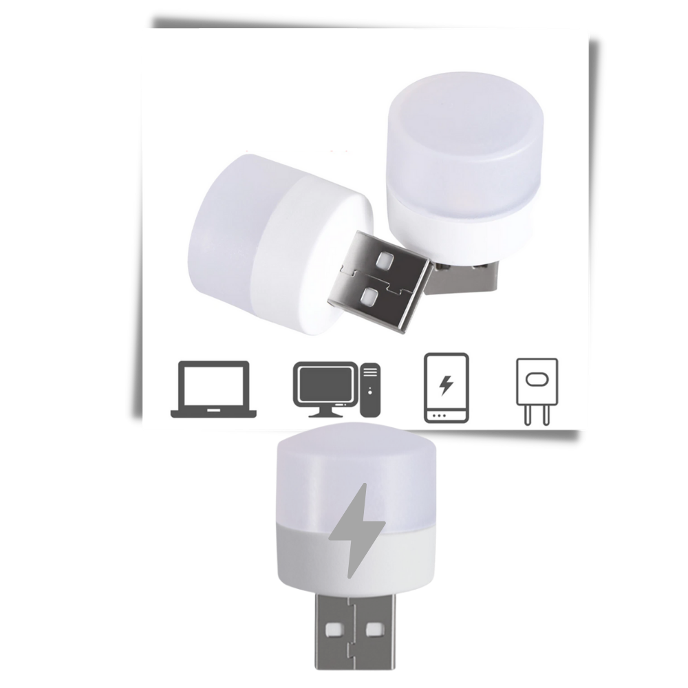 Mini lampe LED USB - Pratique à utiliser - Ozerty