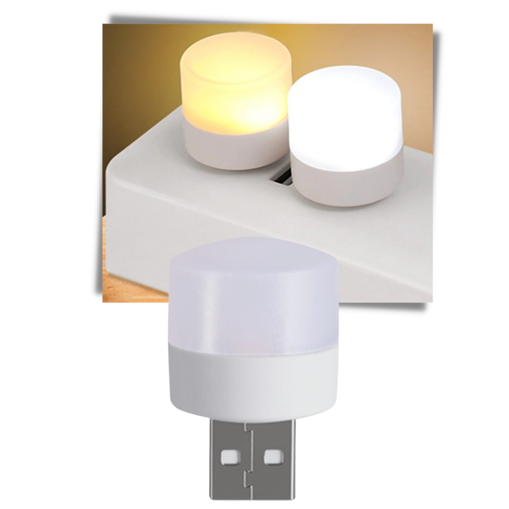 Mini lampe LED USB - Deux options d'éclairage - Ozerty