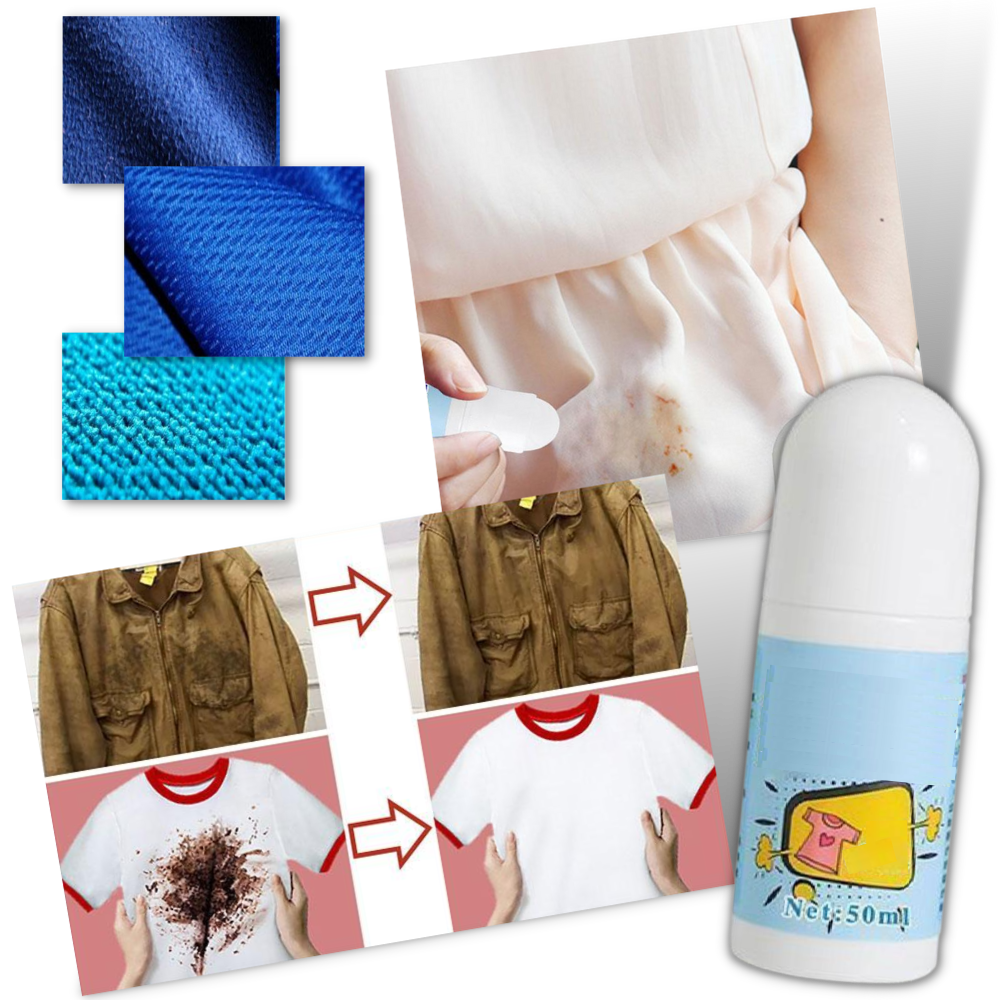 Pletfjerner til tøj - kraftig pletfjerner til stof - bærbar rengøringspen til rensning af tøj - Ozerty