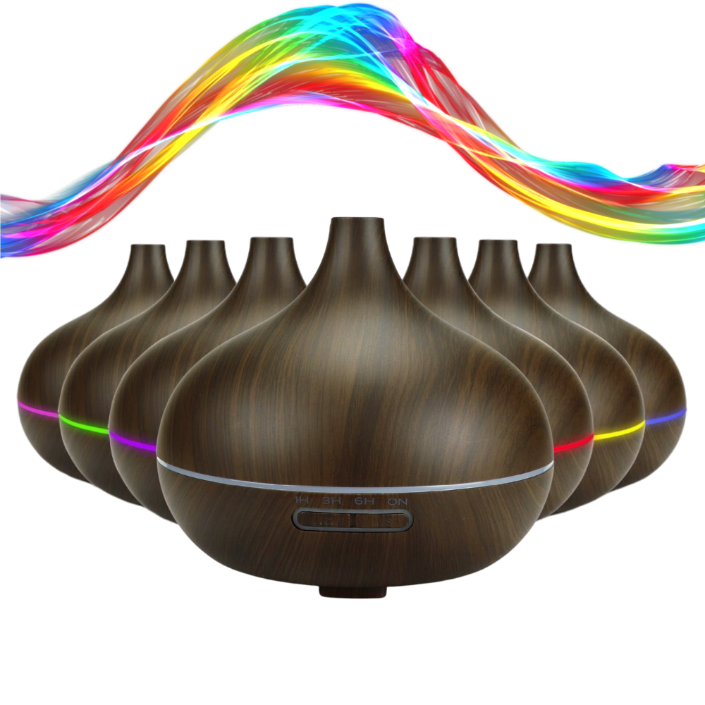 Essential Oil Diffuser and Humidifier - 7 LED Colours - Oustiprix
