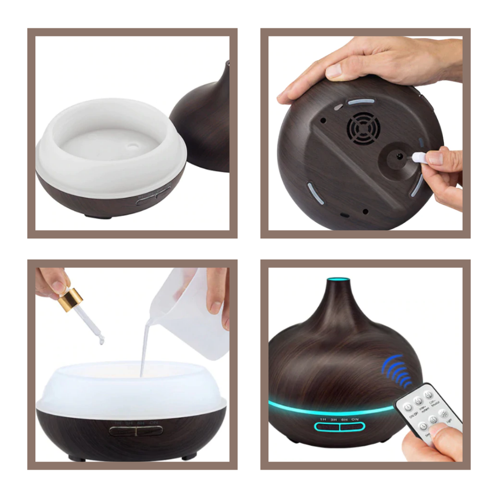 Essential Oil Diffuser and Humidifier - Simple to Use - Oustiprix