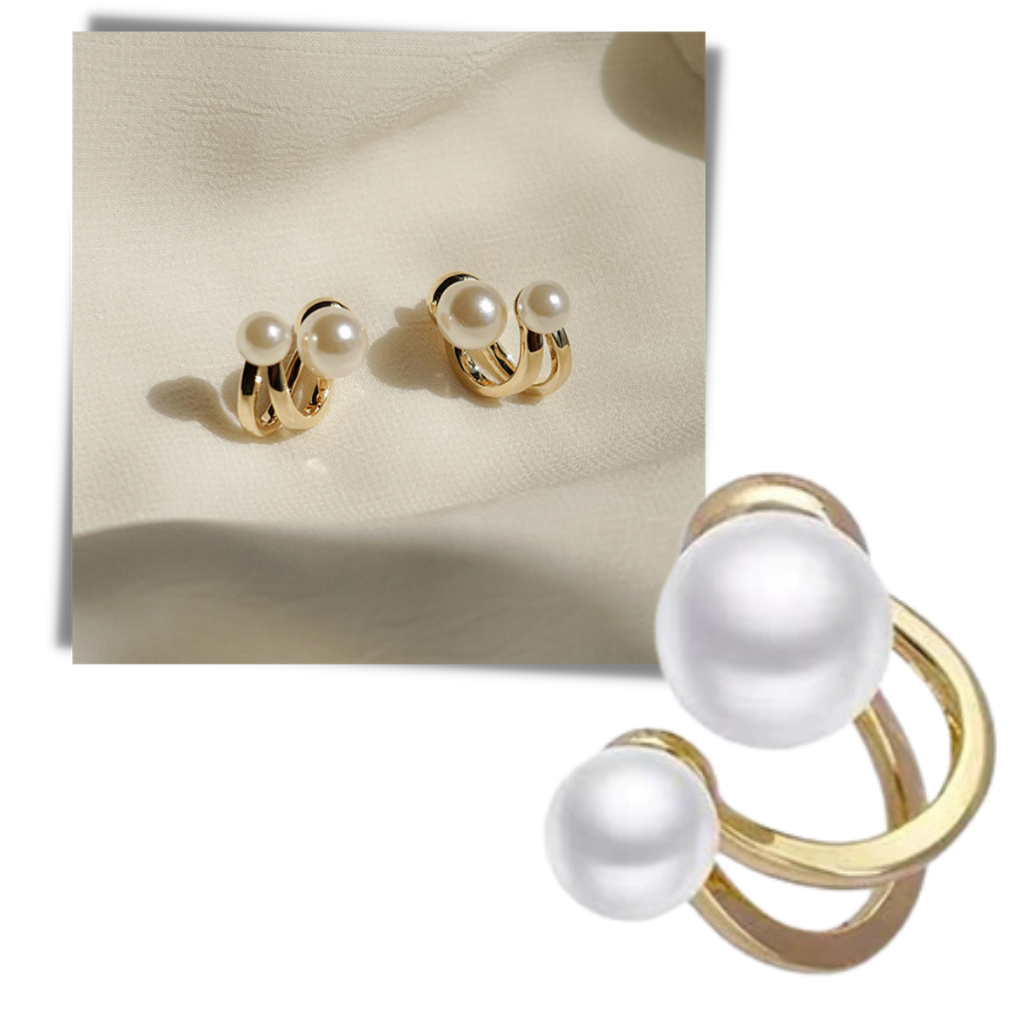Pendants d'oreilles en perles vintage - Design vintage - Ozerty