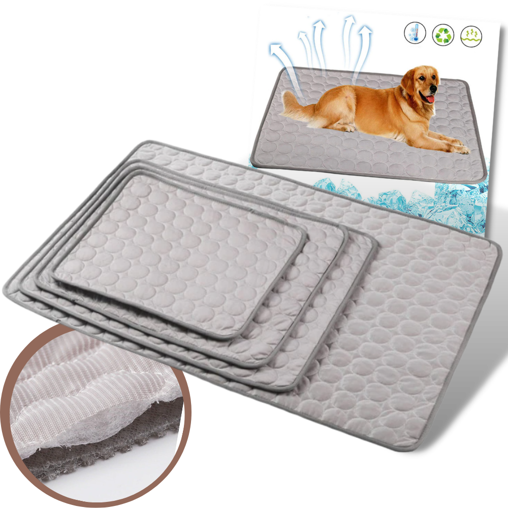 Kylfilt för husdjur - Kylmatta för hundar och katter - Andningsbar kylmatta för husdjur - Ozerty