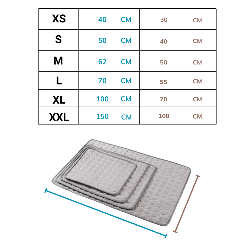 Tappetino di raffreddamento per animali domestici - Dimensions - Ozerty