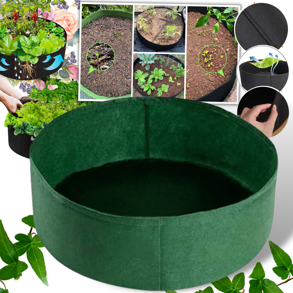 Fabric Planter Pot For Plants - Felt Planting Bed - Raised Felt Nursery Pot For Plants -