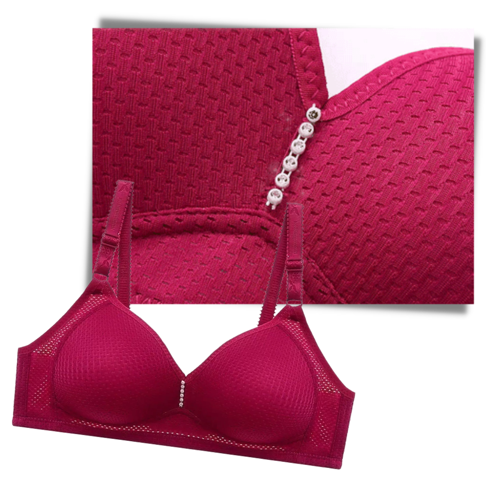 Comfortable Wire-Free Bra - Elegant -