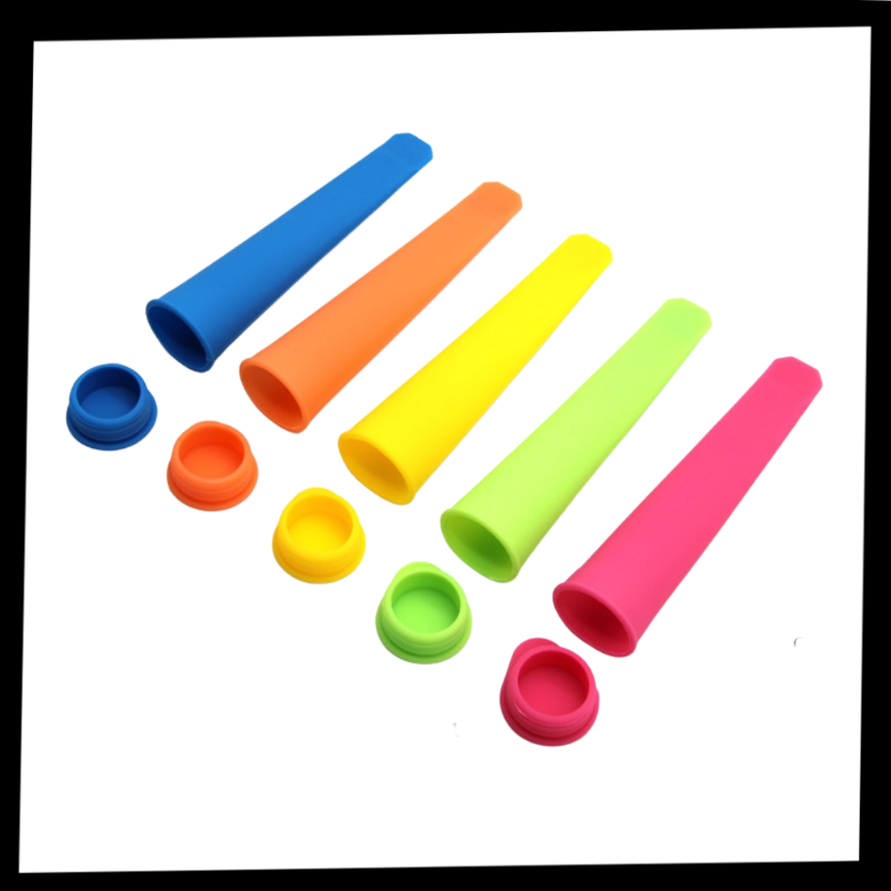 5-pack Silicone Popsicle Maker Moulds - Package - 