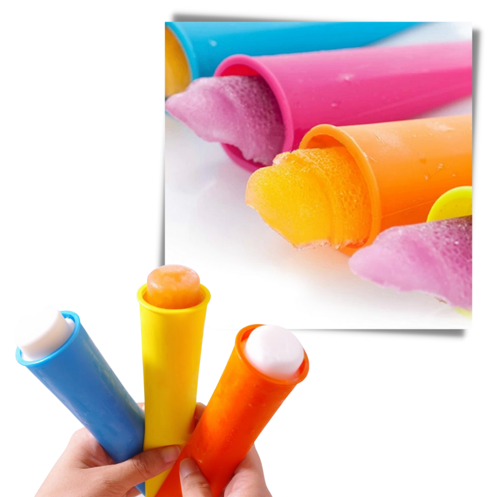 5-pack Silicone Popsicle Maker Moulds - Perfect For Making Popsicles - 