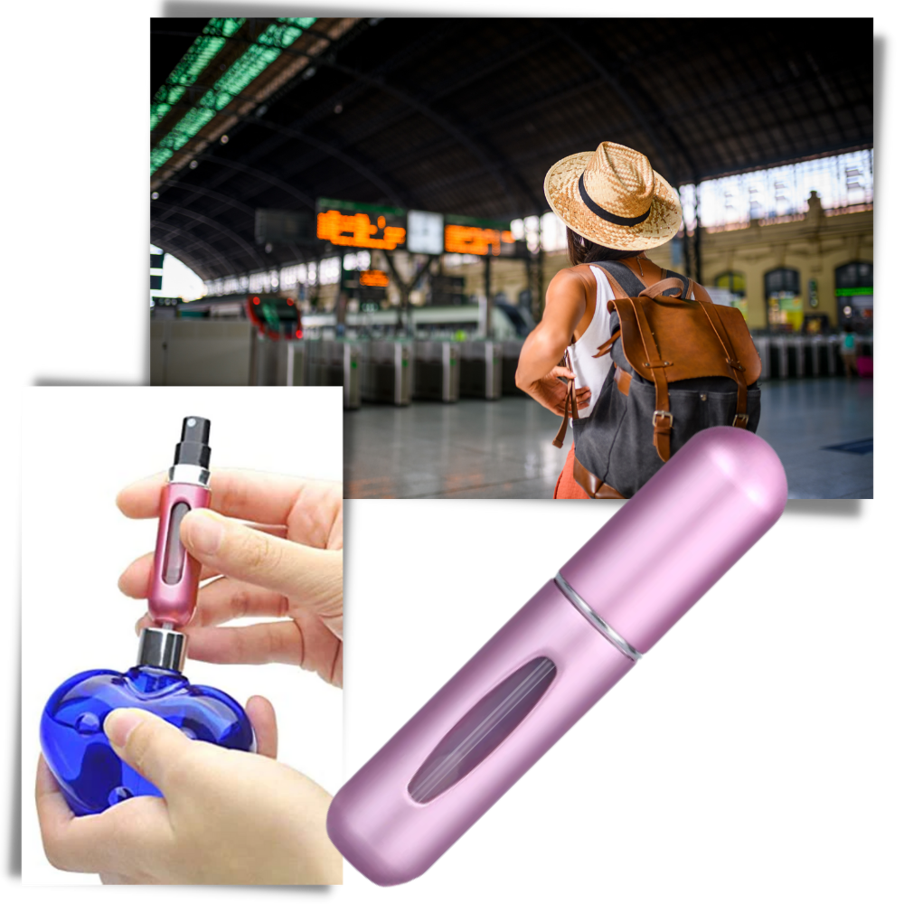 Lot de 3 mini-flacons de parfum rechargeables - Parfait pour les voyages - Ozerty