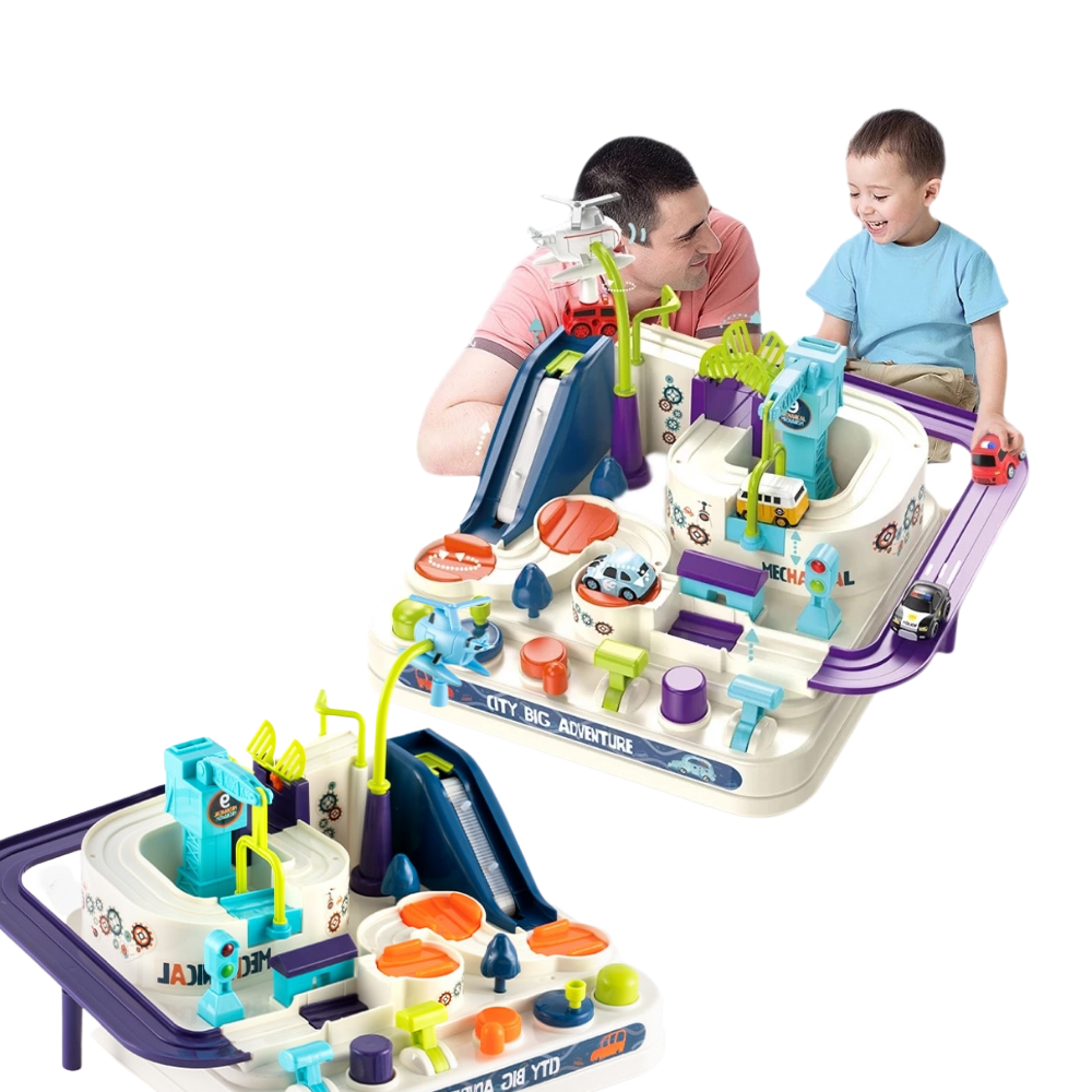 Mekanisk billegetøj til børn - Sjovt legetøj til indlæring - Ozerty