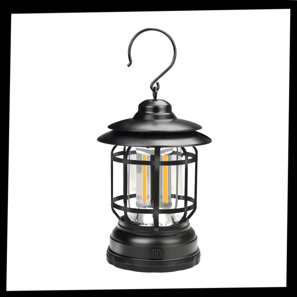 Retro LED Camping Lantern - Package - 