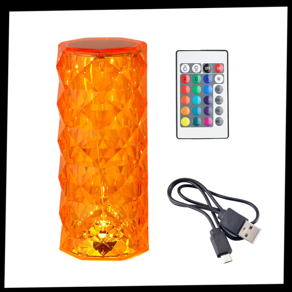 Lampe de luxe en cristal pour table - Package - Ozerty