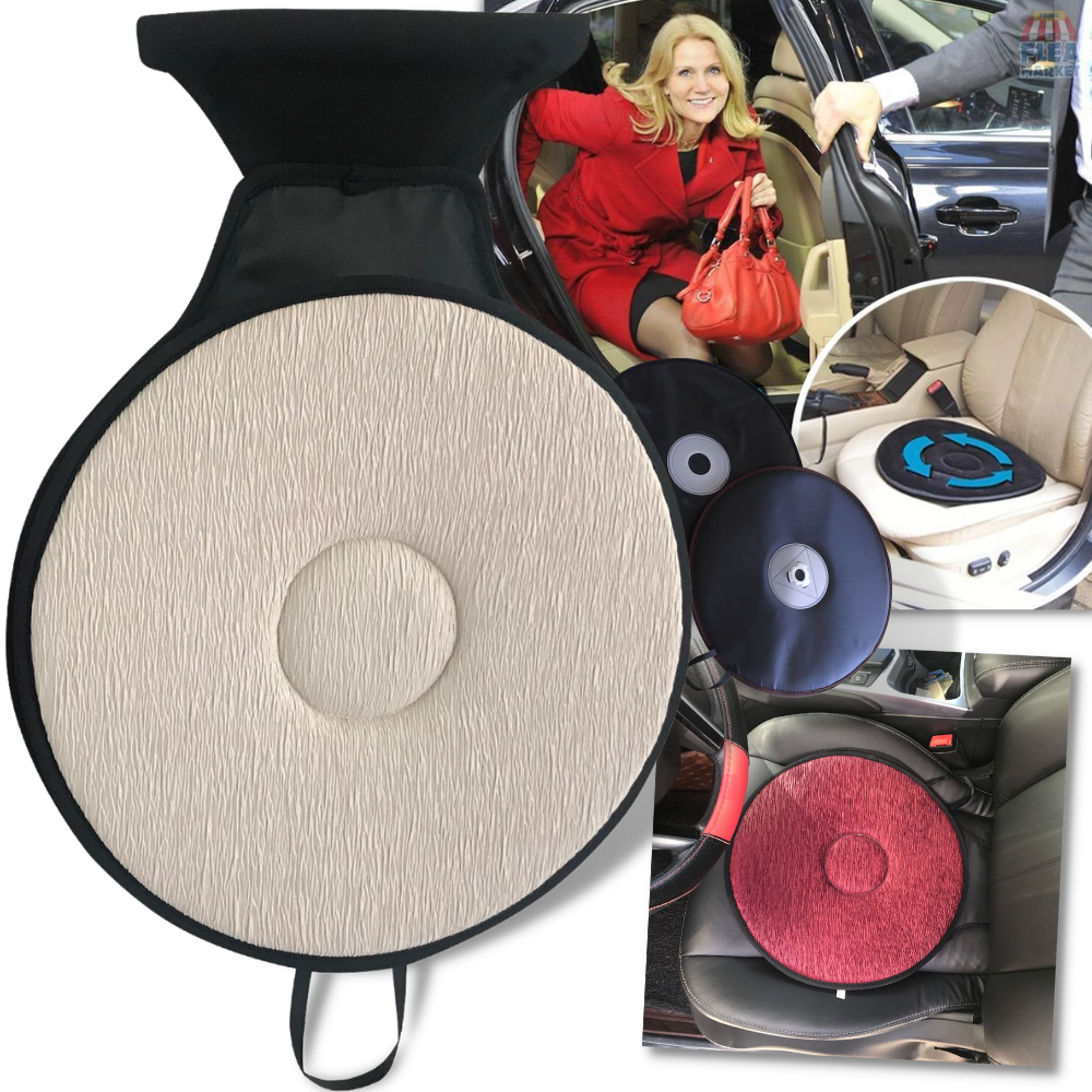 360° Rotating Seat Cushion - Siwel car seat - rotating office pillow - Car seat memory foam - 