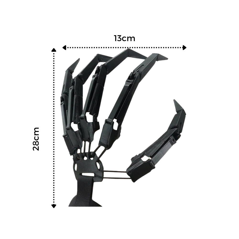 Fake Skeleton Hands Glove - Dimensions - 