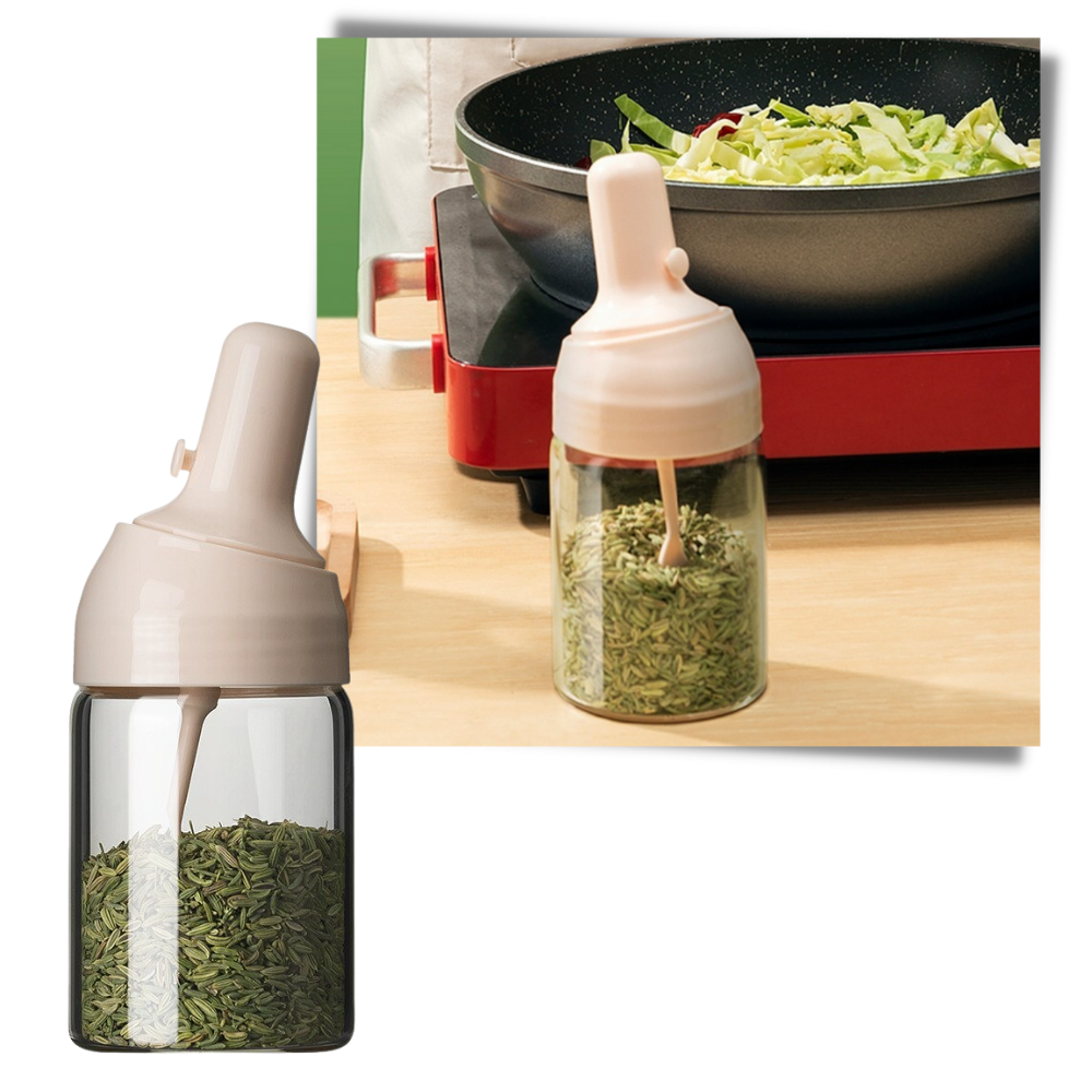 Moisture-proof Seasoning Dispensing Jar - High-strength Glass Build -