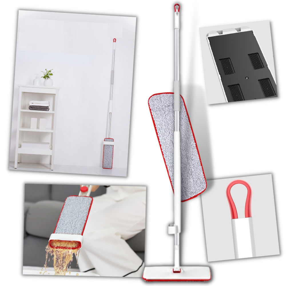 Easy Squeeze Flat Mop - Self-squeeze Mop - Easy Squeeze Floor Cleaning Mop - 