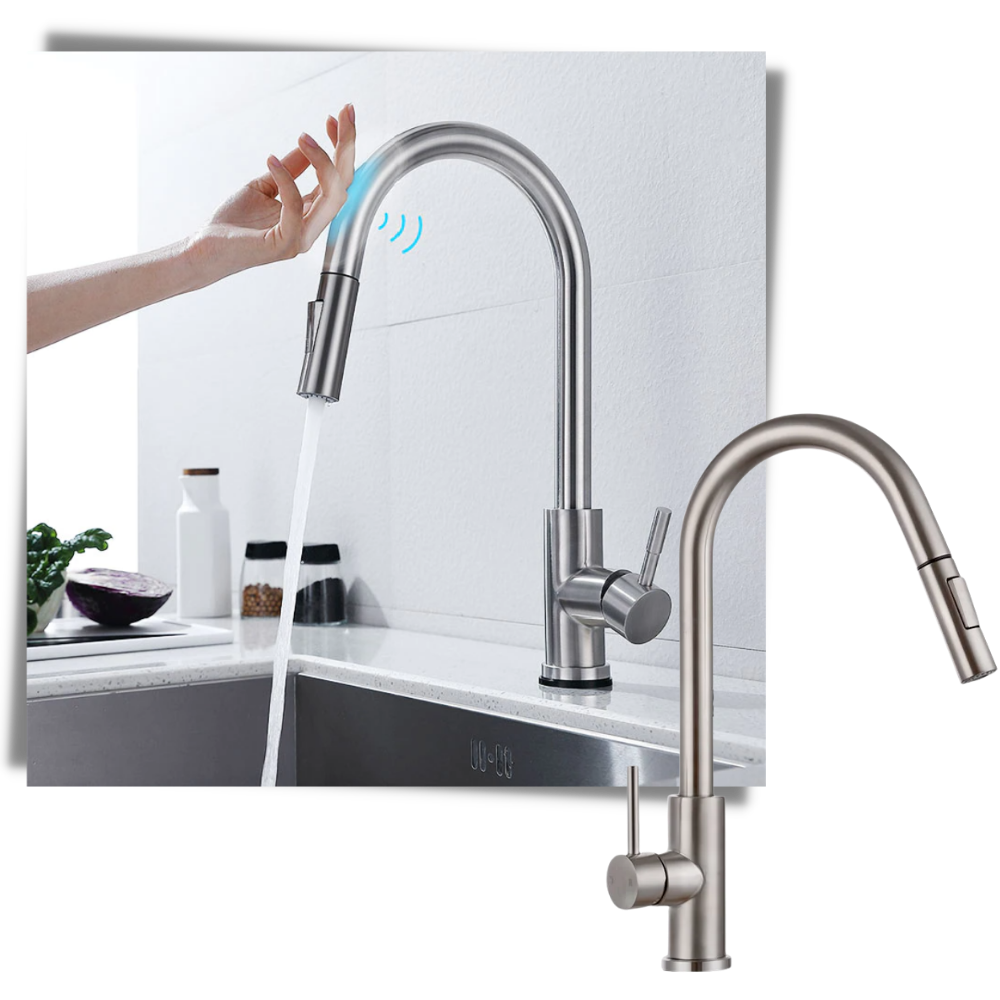 Flexible Kitchen Tap with Sensor - Easy Operation - 