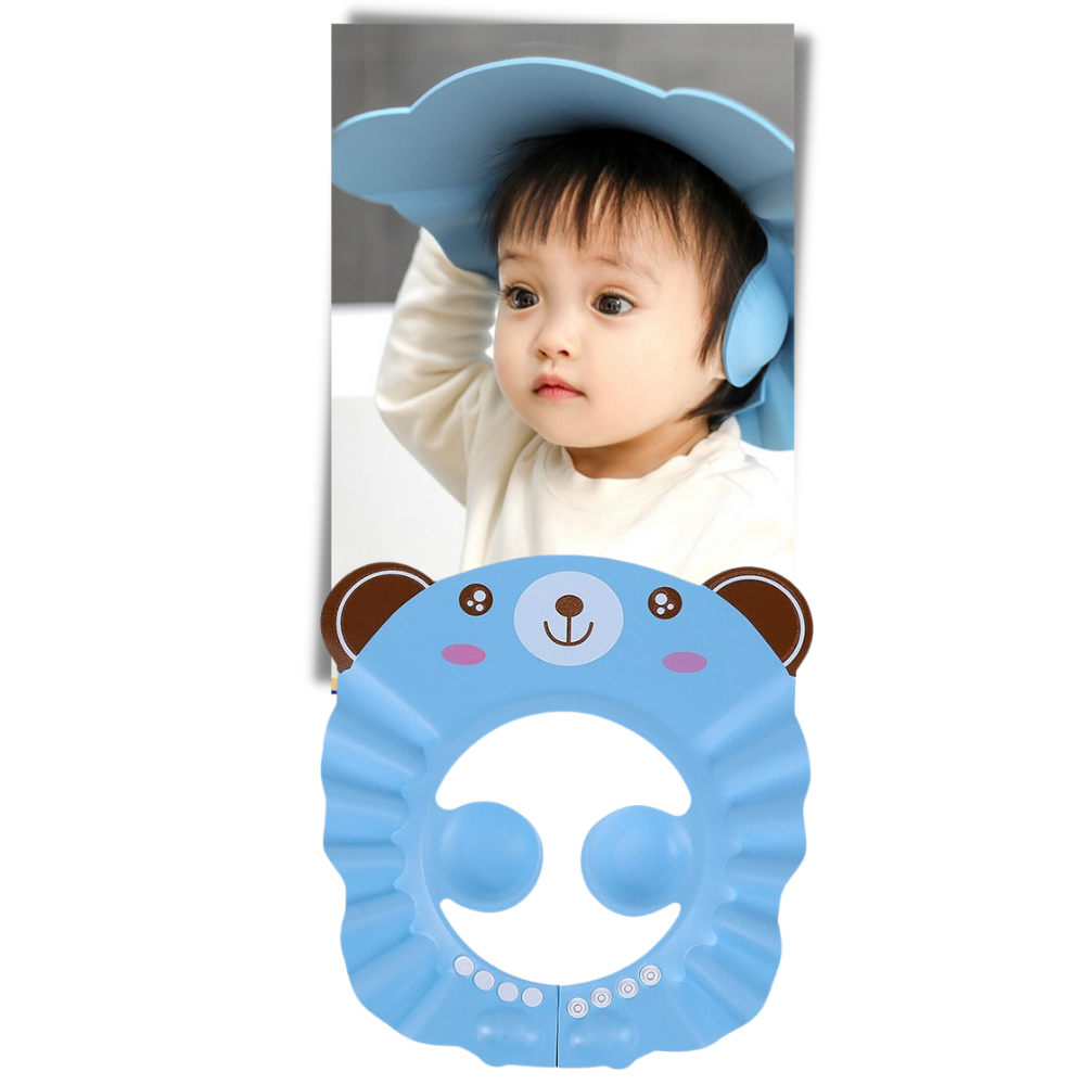 Bonnet de douche et protège-oreilles pour enfants - Confortable à porter - Ozerty