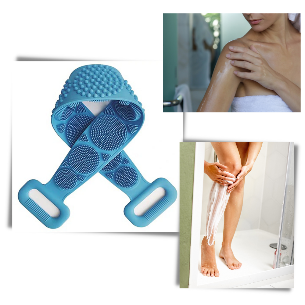 Stretchy Silicone Exfoliating Body Scrubber - Versatile Application  -