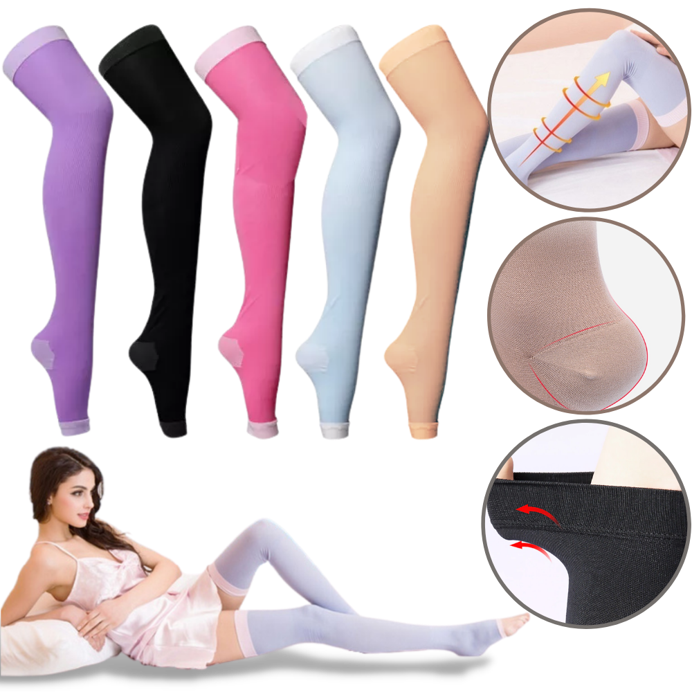 Sleeping Slim Leg │ Compression Calf Slimming Shaping Stretch Socks - 