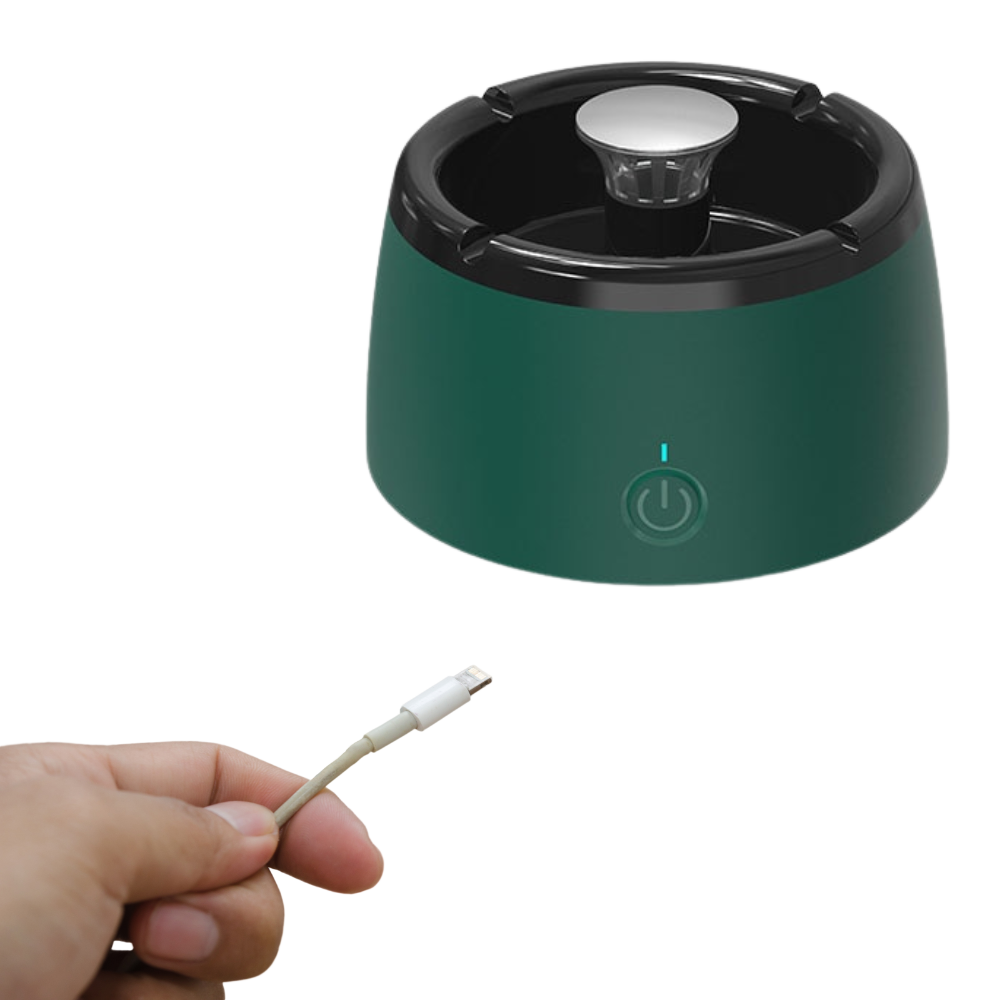 Smart Smoke Removal Ashtray - Rechargeable Design -