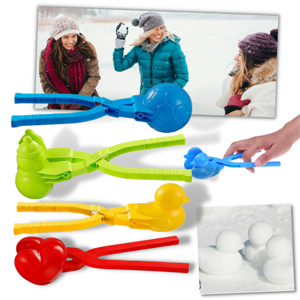 Lot de 4 kits de fabrication de boules de neige  - Ozerty