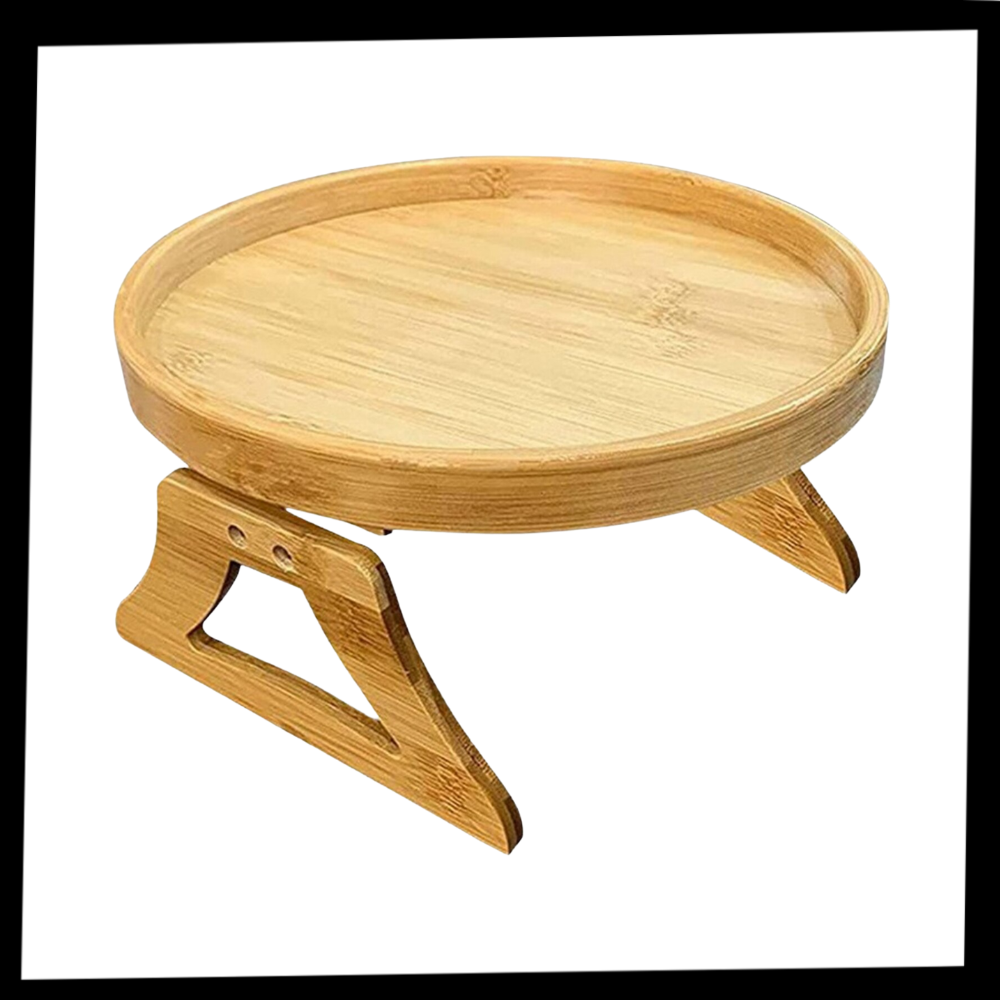 Table d'accoudoir en bois pliable - Contenu du produit - Ozerty