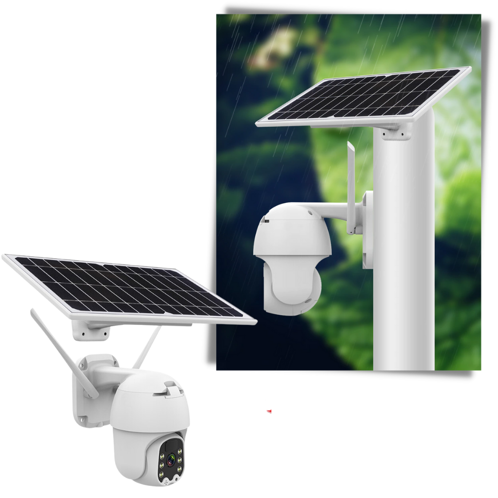 Solar-Powered Outdoor Camera - Made of Quality Materials -